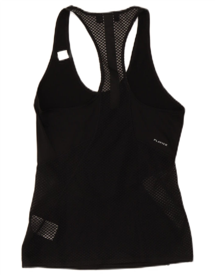 REEBOK Damen Weste Top UK 4 XS Schwarz Polyester