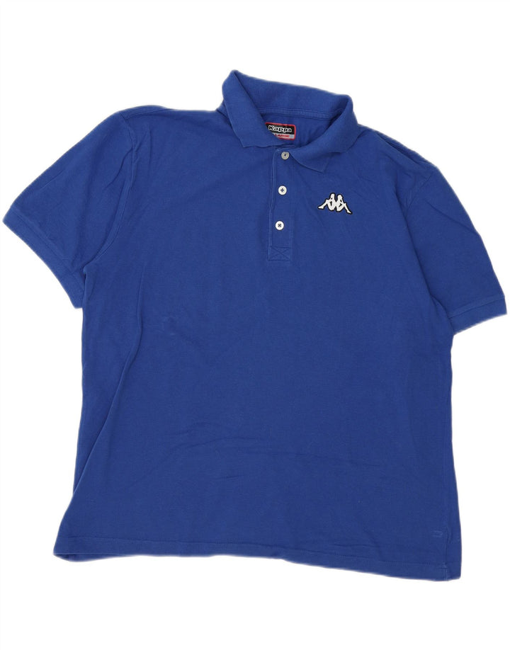 KAPPA Mens Polo Shirt XL Blue Vintage Kappa and Second-Hand Kappa from Messina Hembry 