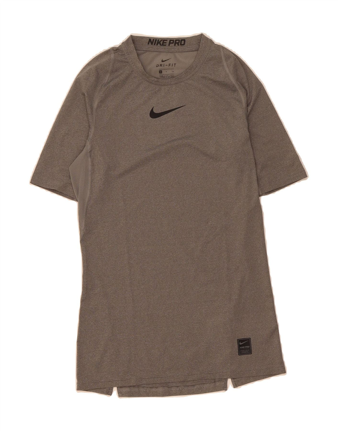 NIKE Womens Dri Fit Graphic T-Shirt Top UK 10 Small Grey Polyester Vintage Nike and Second-Hand Nike from Messina Hembry 