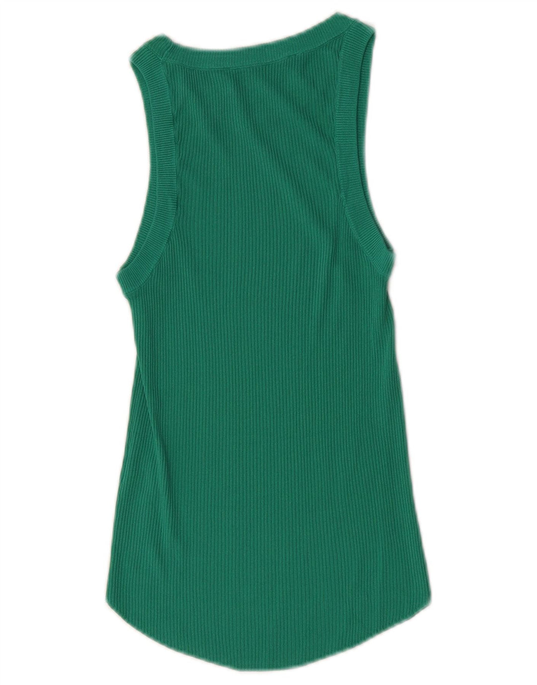 ZARA Womens Vest Top UK 8 Small Green Viscose