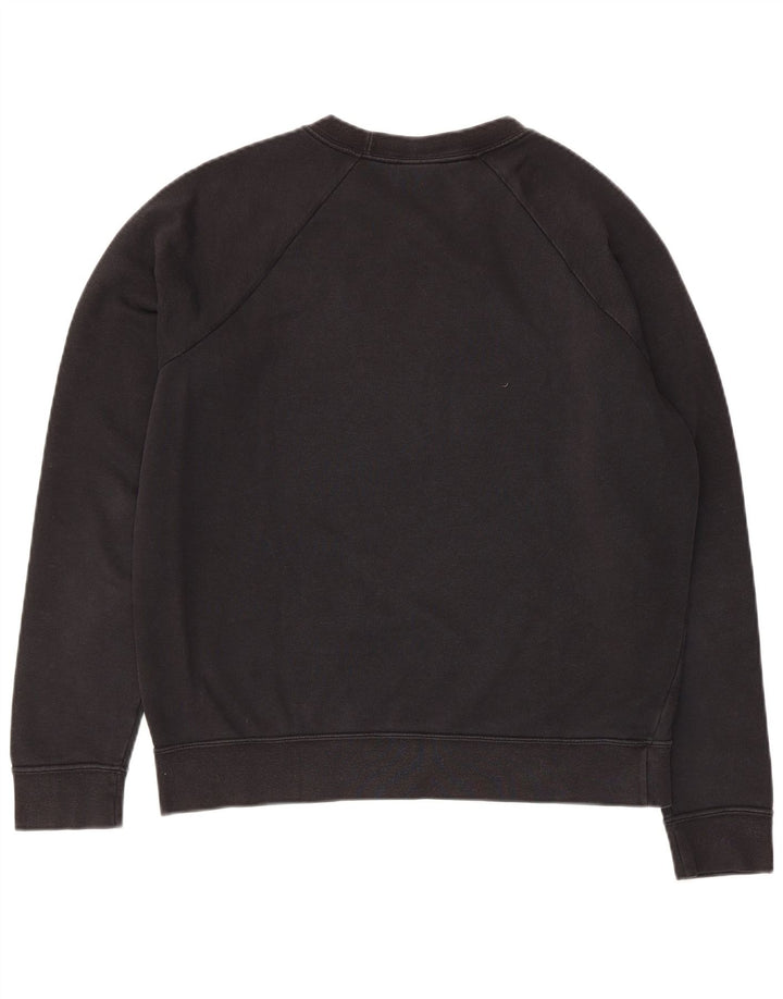 Nike Womens Graphic Sweatshirt Jumper UK 14 Medium Black Cotton
