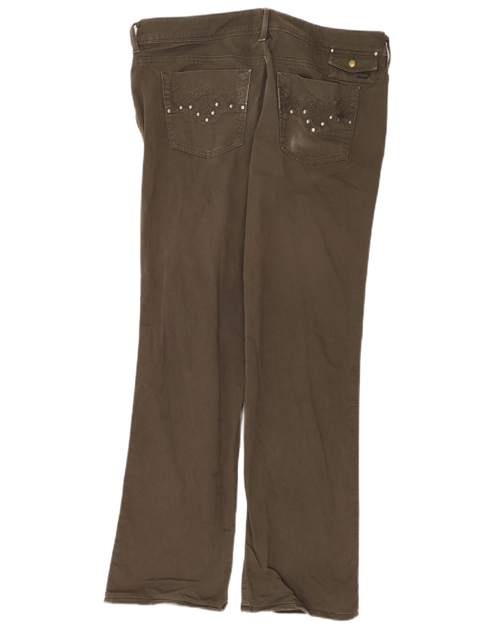 Jeans Bootcut da donna Diesel W33 L30 cotone kaki