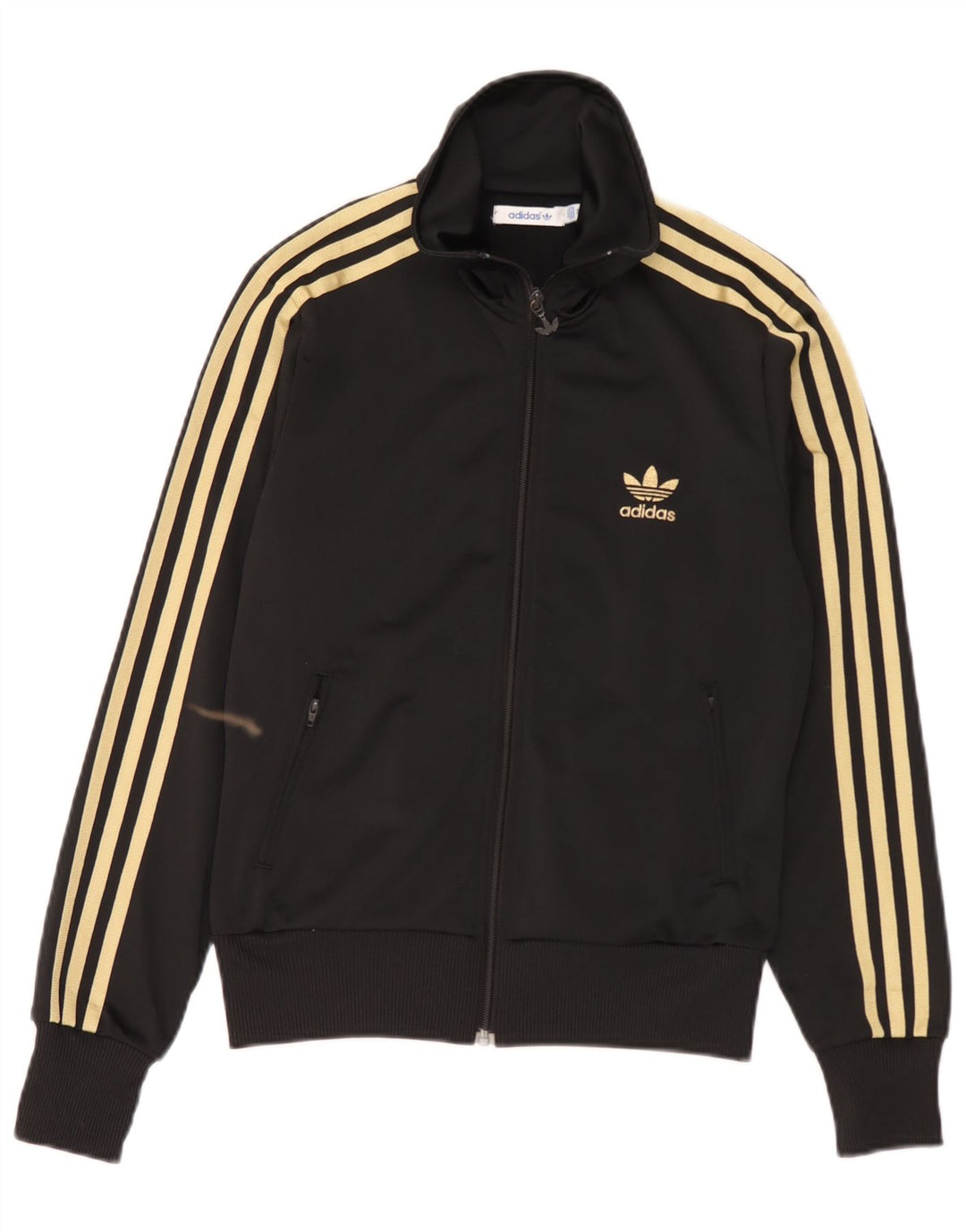 Adidas Womens Graphic Tracksuit Top Jacket EU 38 Medium Black