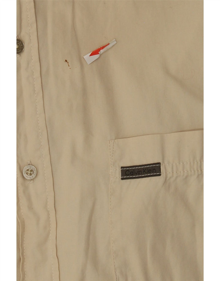 Calvin Klein Jeans Mens Shirt XL Beige