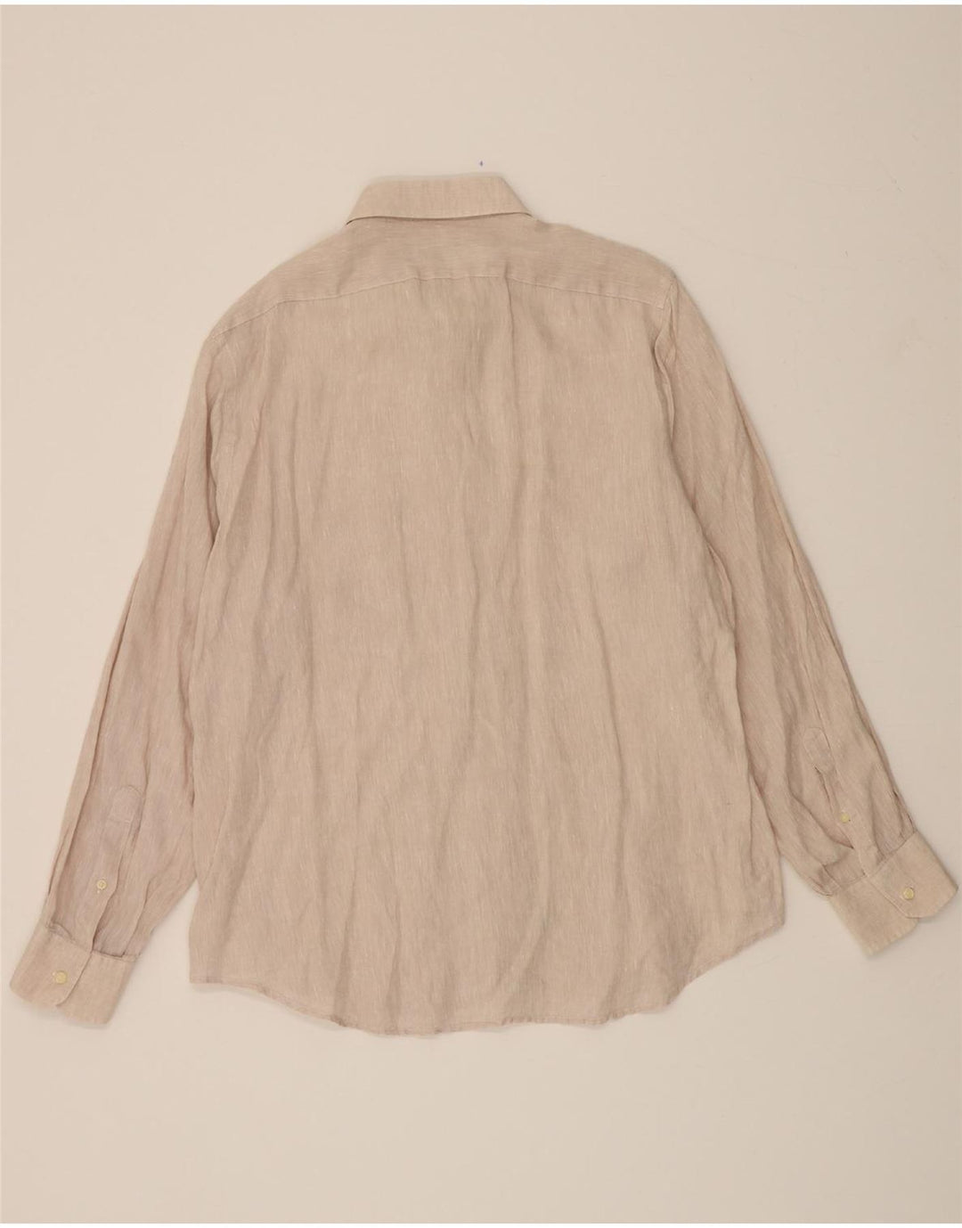 CAMICISSIMA Mens Slim Shirt Size 18 2XL Beige Vintage Camicissima and Second-Hand Camicissima from Messina Hembry 