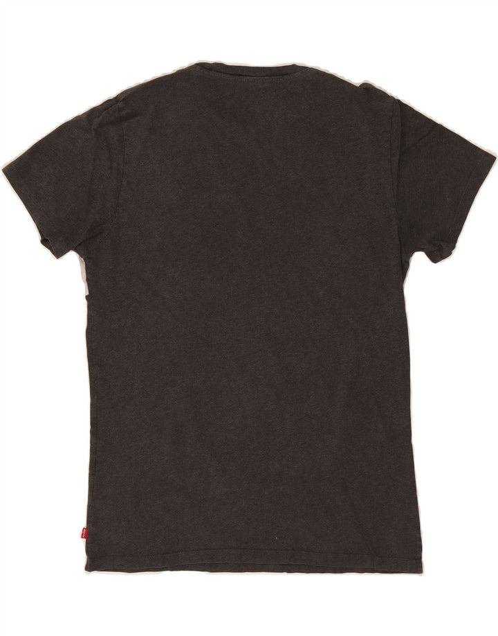 LEVI'S Mens Graphic T-Shirt Top Medium Grey Colourblock Cotton Vintage Levi's and Second-Hand Levi's from Messina Hembry 