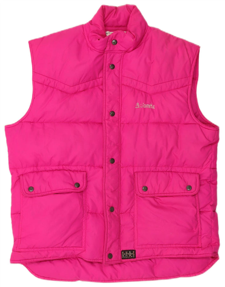 DOLOMITE Damen Übergroße wattierte Weste UK 16 Large Pink