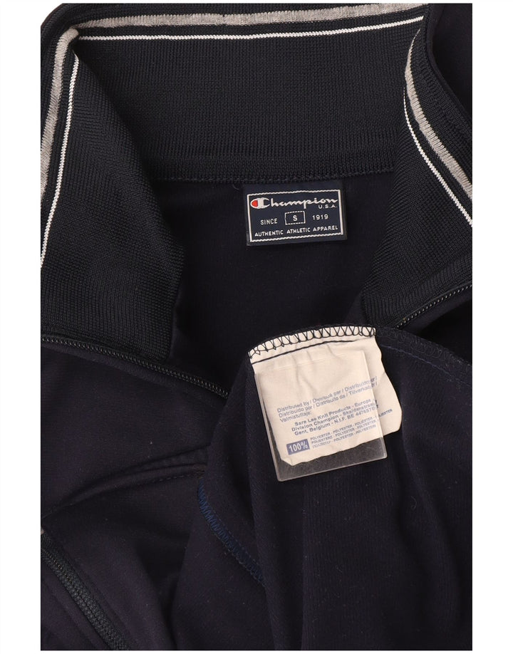 Champion Mens Loose Fit Tracksuit Top Jacket Small Navy Blue Polyester