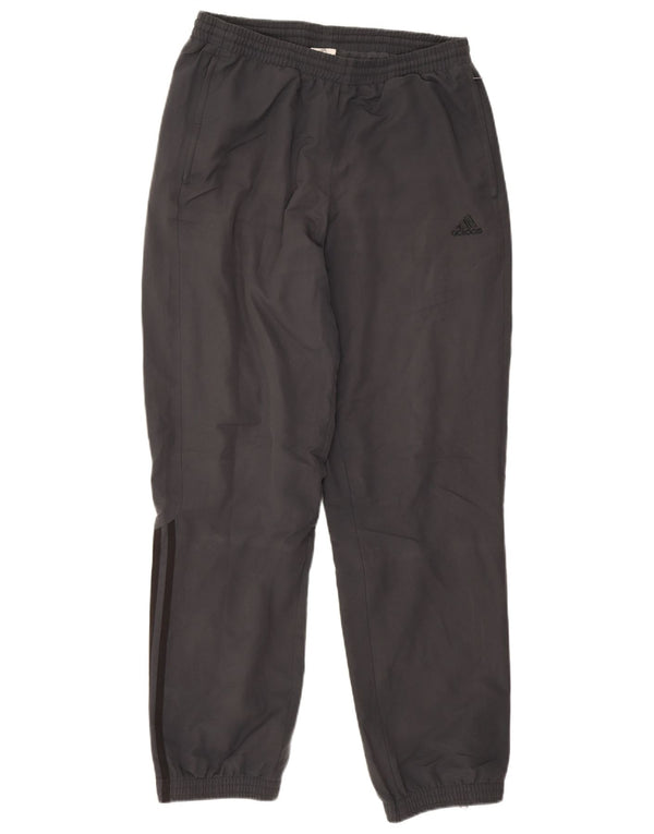 Adidas Mens Tracksuit Trousers Joggers Medium Grey Polyester