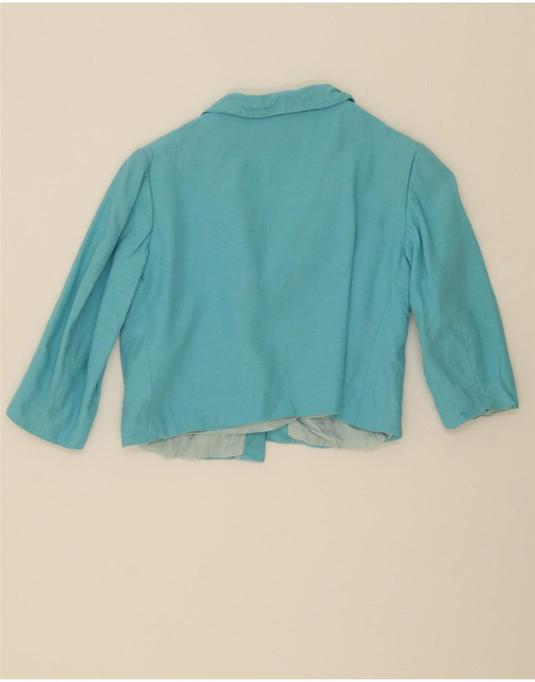 VINTAGE Womens 2 Button 3 Button Blazer Jacket UK 8 Small Blue Vintage Vintage and Second-Hand Vintage from Messina Hembry 