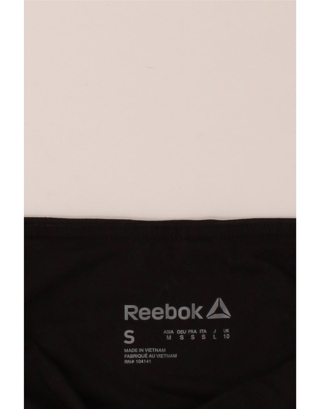 REEBOK Womens Capri Leggings UK 10 Small Black Striped Vintage Reebok and Second-Hand Reebok from Messina Hembry 
