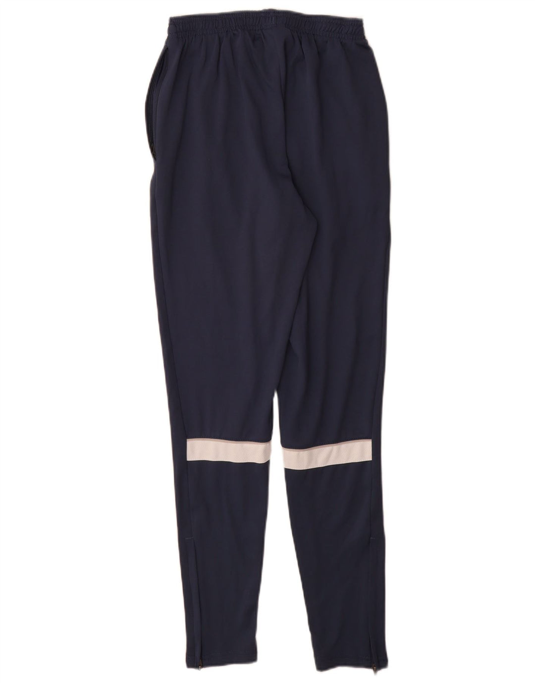Nike Mens Dri Fit Tracksuit Trousers Small Navy Blue Colourblock Polyester