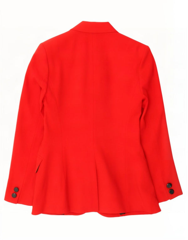C'est Comme Womens 2 Button Blazer Jacket UK 14 Medium Red