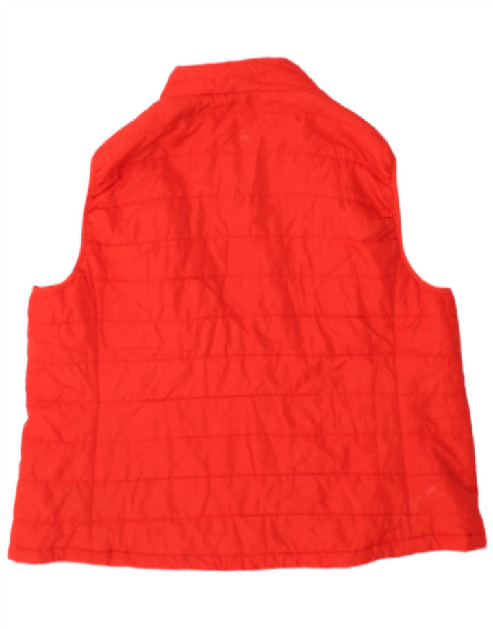 Marks & Spencer Damen Wattierte Weste UK 20 2XL Orange Polyester