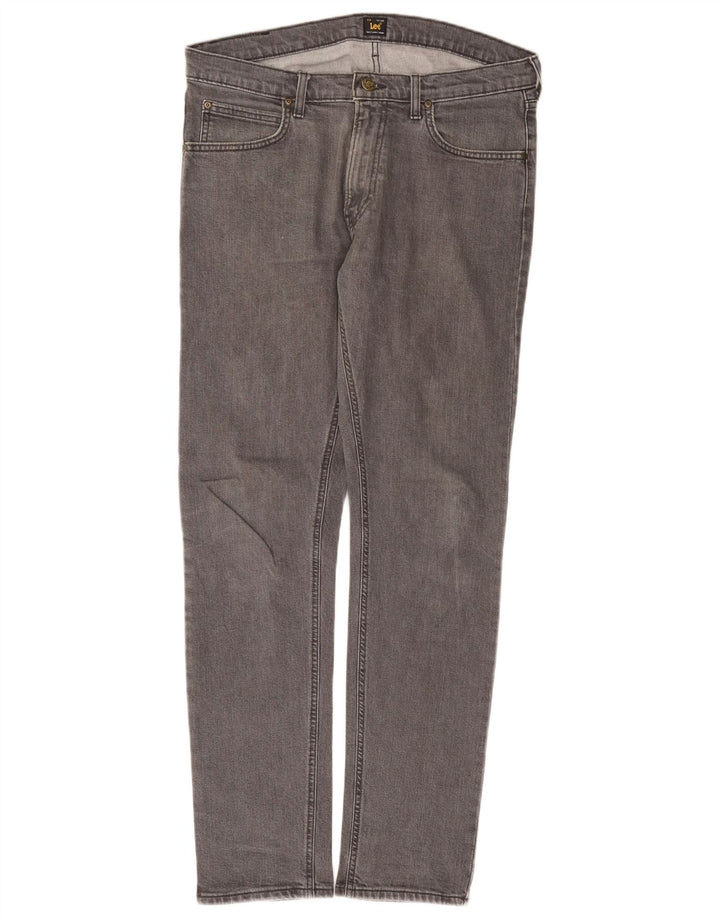 Lee Mens Luke Slim Jeans W34 L32 Grey Cotton