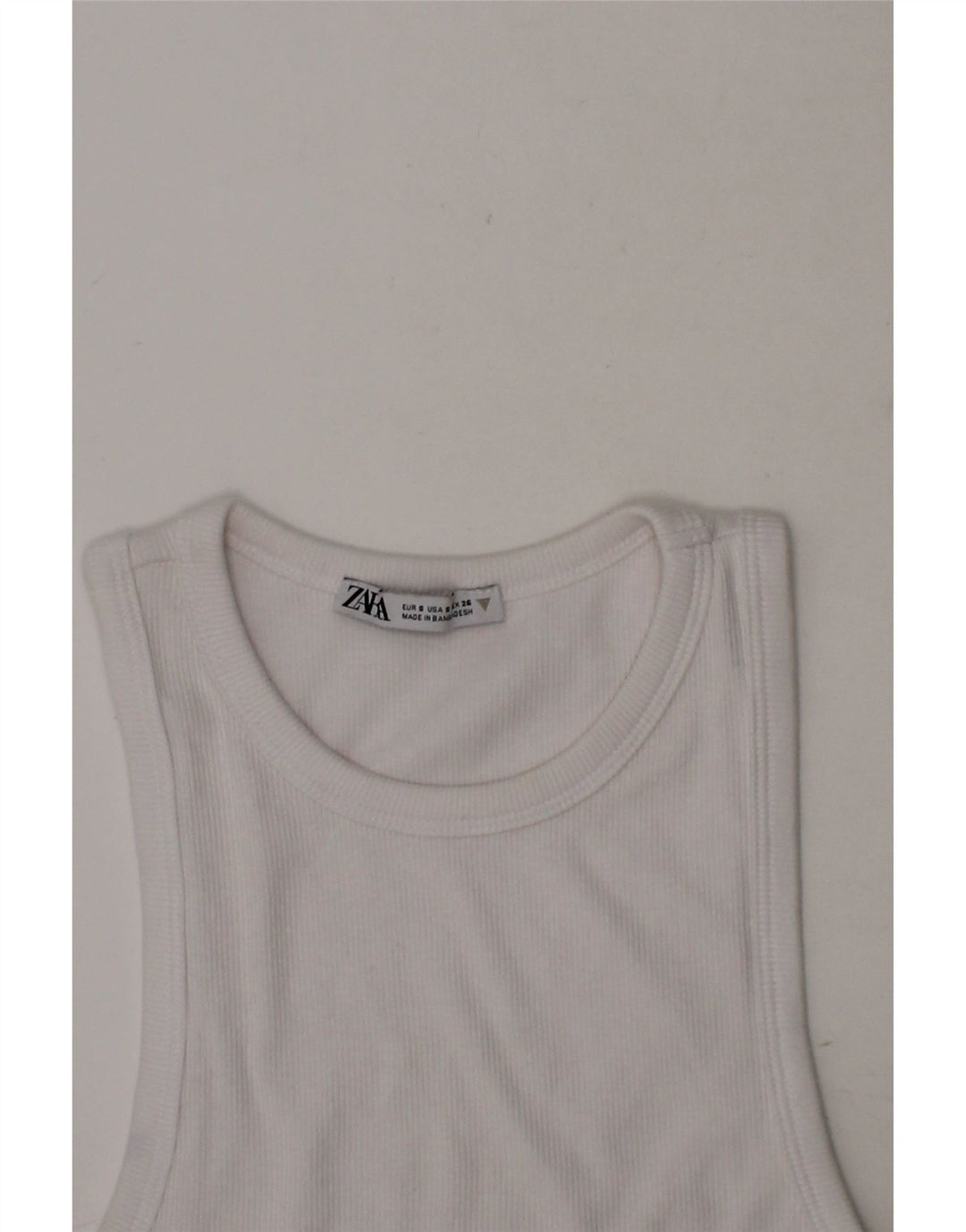 ZARA Girls Vest Top 2-3 Years White Cotton Vintage Zara and Second-Hand Zara from Messina Hembry 