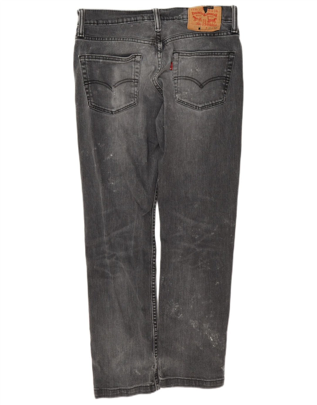 Levi's Damen 511 Slim Jeans W30 L28 Graue Baumwolle