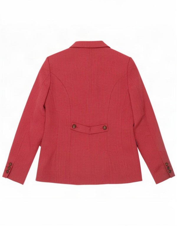 Joe Browns Veste blazer pour femme UK 12 Polyester rose moyen à chevrons