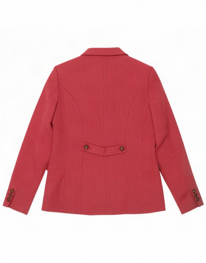 Joe Browns Veste blazer pour femme UK 12 Polyester rose moyen à chevrons