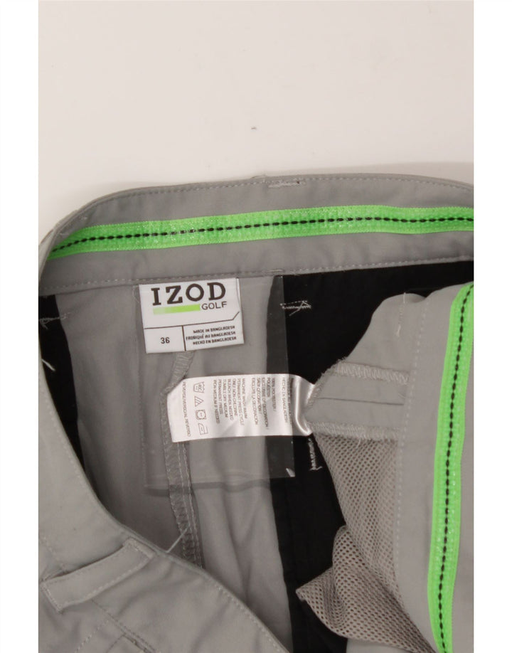 IZOD Mens Chino Shorts W36 Large Grey Polyester Vintage Izod and Second-Hand Izod from Messina Hembry 