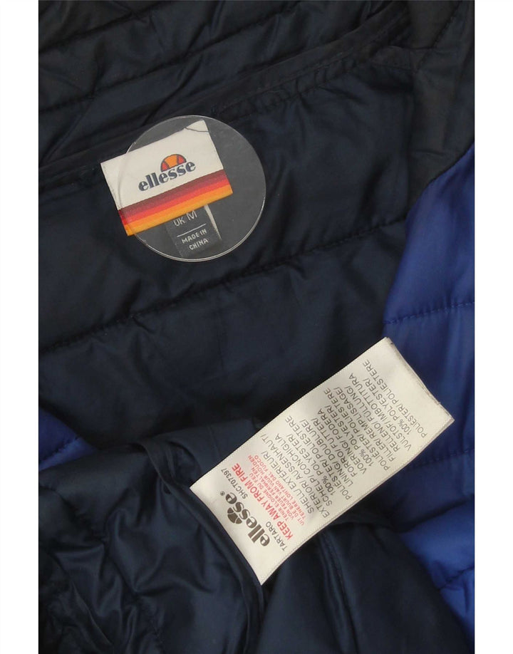 Ellesse Ανδρικό μπουφάν με επένδυση UK 38 Medium Blue Colorblock Πολυεστέρας