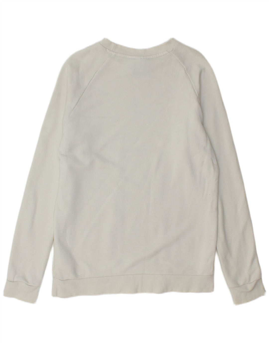 ADIDAS Mens Graphic Sweatshirt Jumper Small White Cotton
