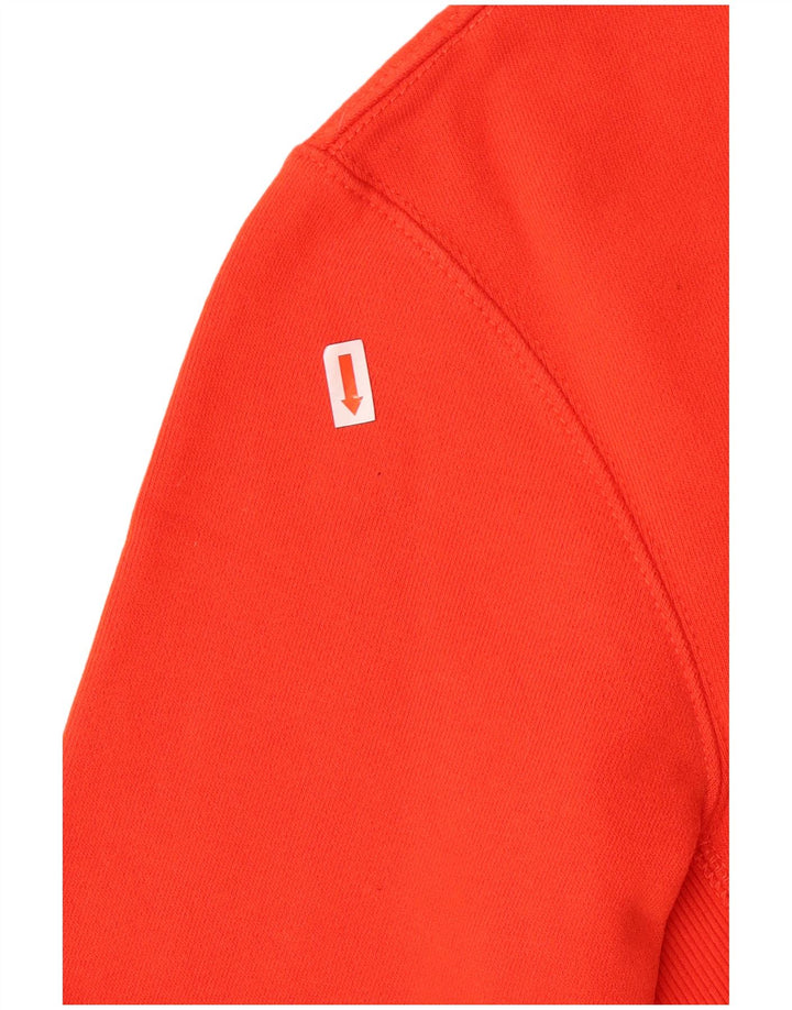 SUPERDRY Mens Sweatshirt Jumper Small Orange Cotton