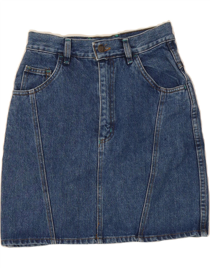 VINTAGE Womens Denim Skirt W26 Small Blue Vintage Vintage and Second-Hand Vintage from Messina Hembry 