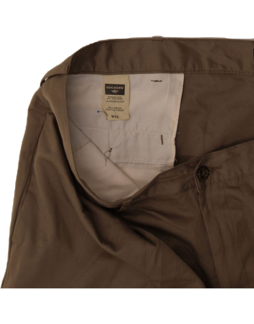 DOCKERS Mens Pegged Chino Shorts W42 2XL Khaki Polyester Vintage Dockers and Second-Hand Dockers from Messina Hembry 