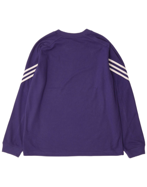 Adidas Herre Top Langærmet Medium Lilla Polyester