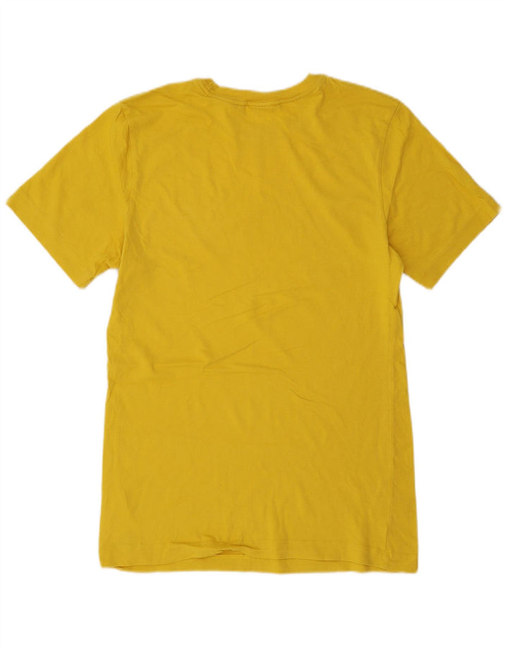 Nike Mens Graphic T-Shirt Top Small Yellow Cotton