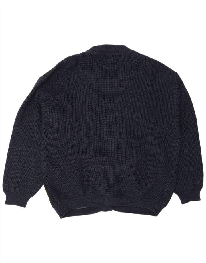 MP Mens Cardigan Sweater XL Navy Blue