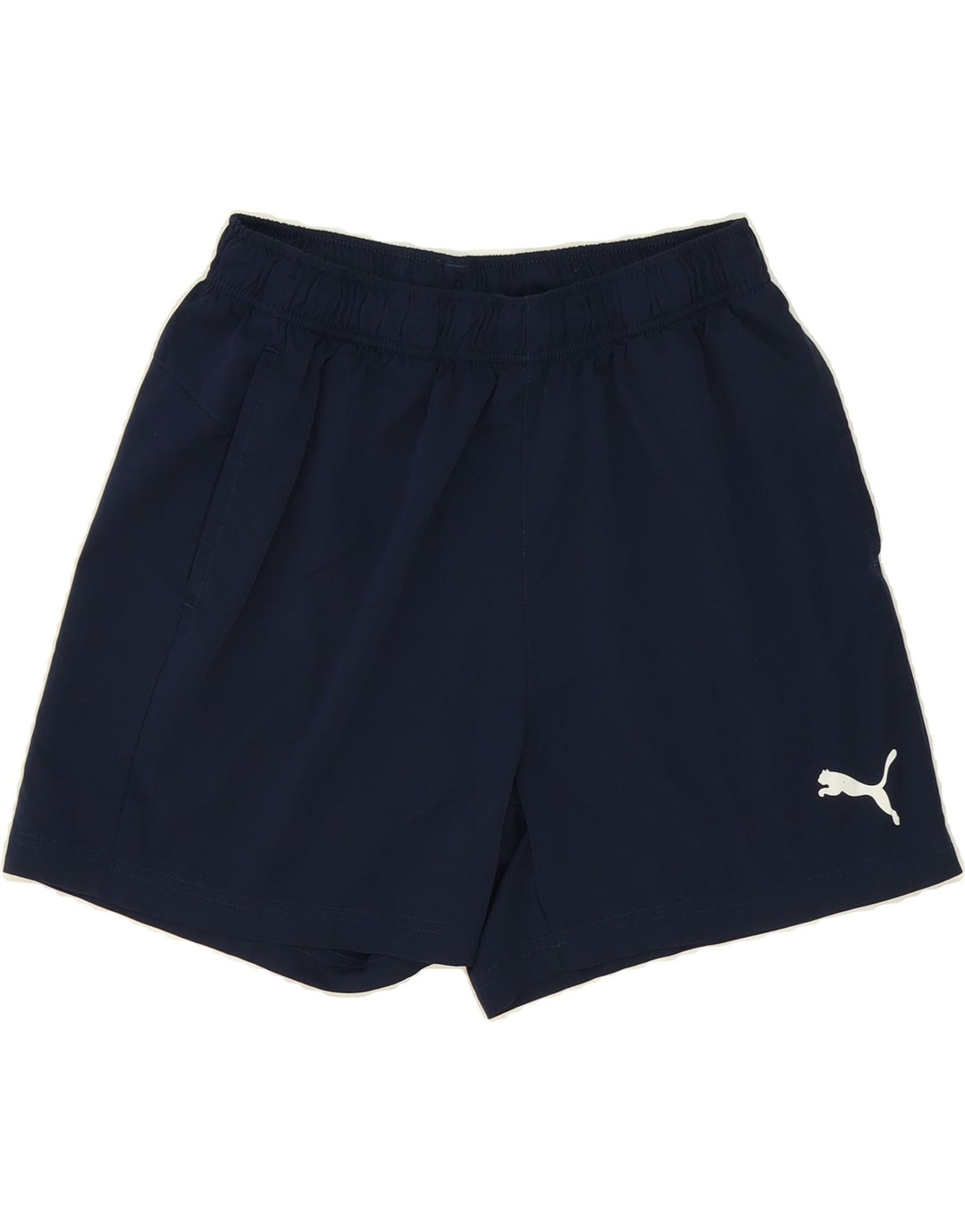 PUMA Womens Sport Shorts UK 14 Large  Navy Blue Polyester Vintage Puma and Second-Hand Puma from Messina Hembry 
