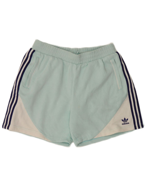 Adidas Mens Sport Shorts Large Turquoise Colourblock Cotton