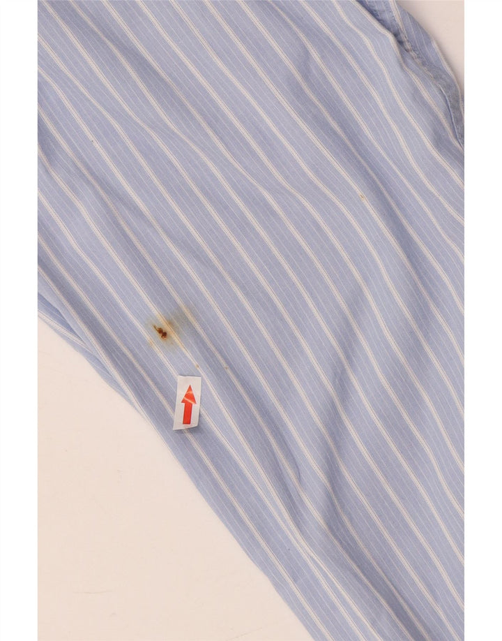 Coveri Mens Shirt Large Blue Striped