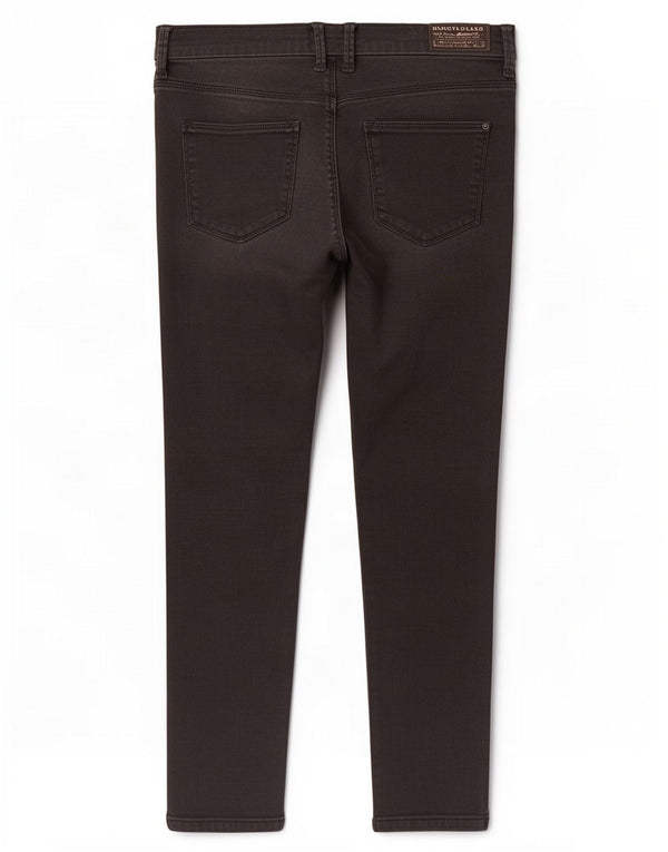 Marks & Spencer Damen Slim Jeans UK 14 Large W32 L26 Schwarze Baumwolle