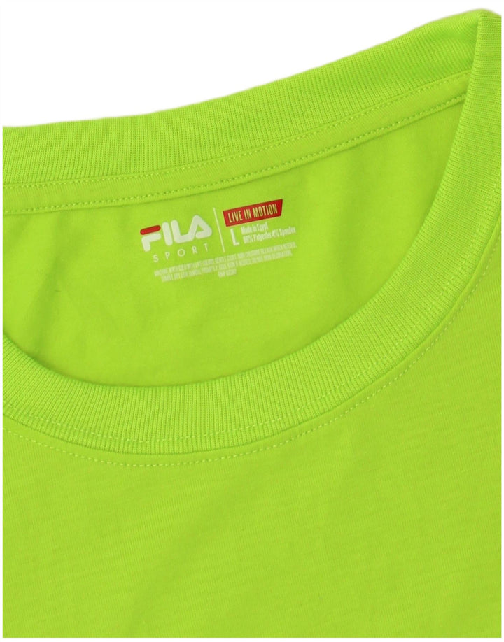 FILA Mens Vest Top Large Green Polyester