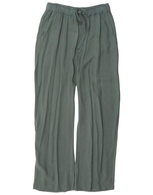 Zara Womens Wide Leg Casual Trousers Medium W28 L29 Green