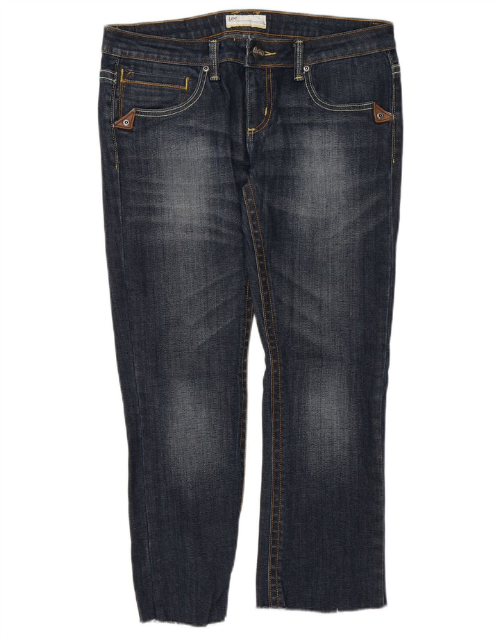 LEE Womens Cropped Jeans W31 L25 Blue Cotton