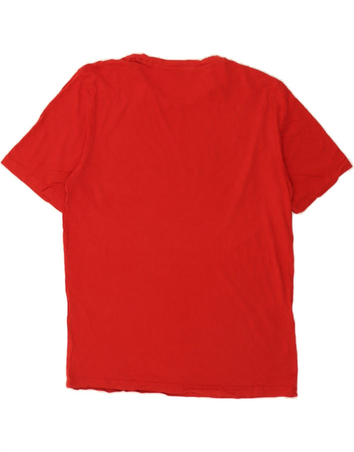 JACK & JONES Mens Graphic T-Shirt Top Medium Red Cotton Vintage Jack & Jones and Second-Hand Jack & Jones from Messina Hembry 