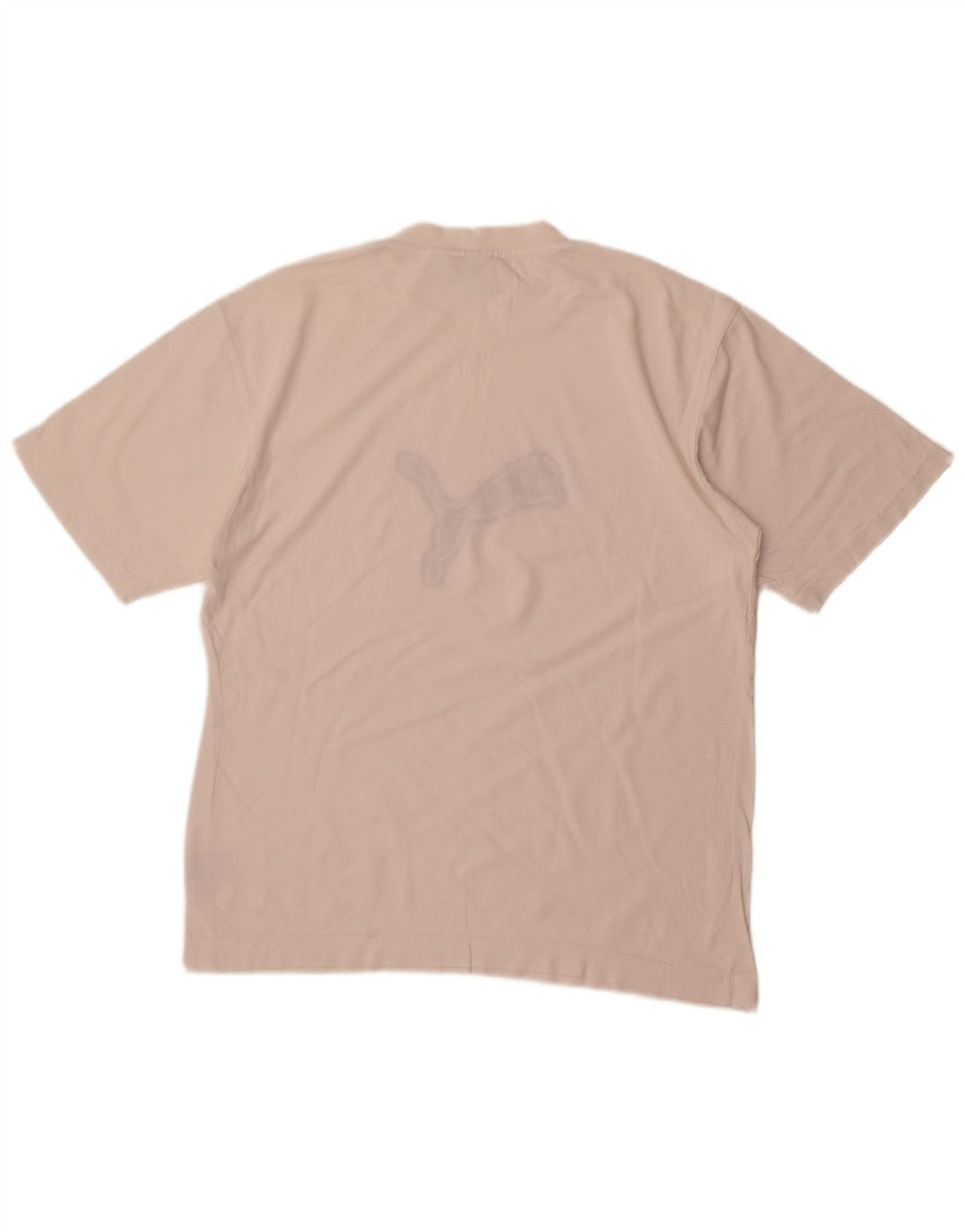 Puma Mens Graphic T-Shirt Top Medium White Cotton