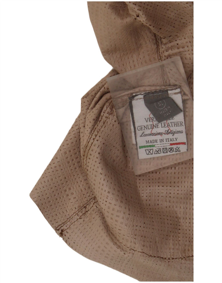 Lavorazione Artigiana Womens 3 Button Blazer Jacket IT 42 Medium Brown