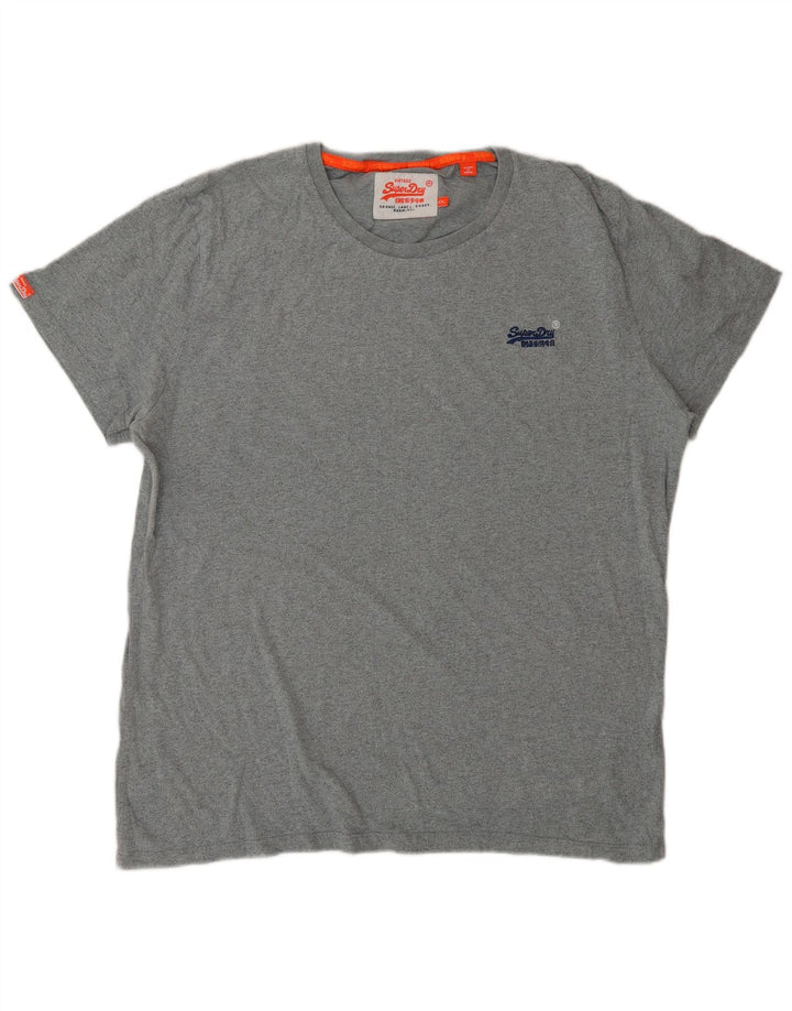 Superdry Mens T-Shirt Top 2XL Grey
