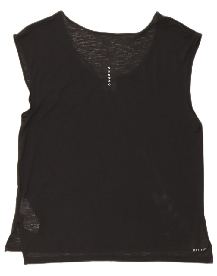 Nike Dame Dri Fit Vest Top UK 14 Medium Sort Polyester