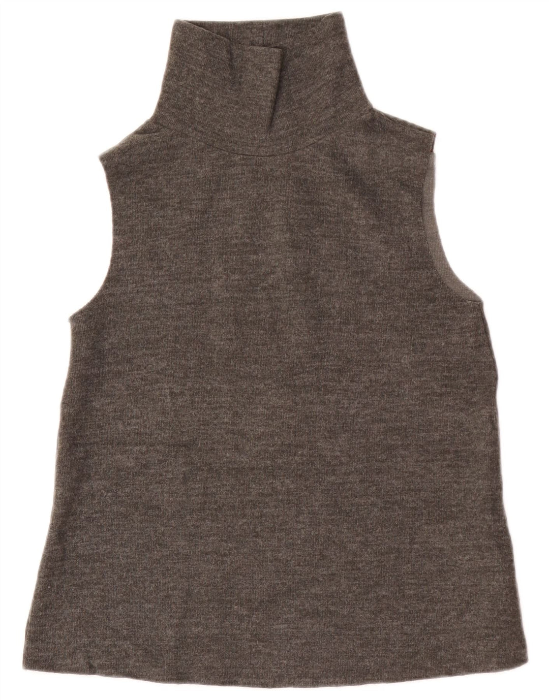 Zara Womens Vest Top UK 12 Medium Grey Cotton