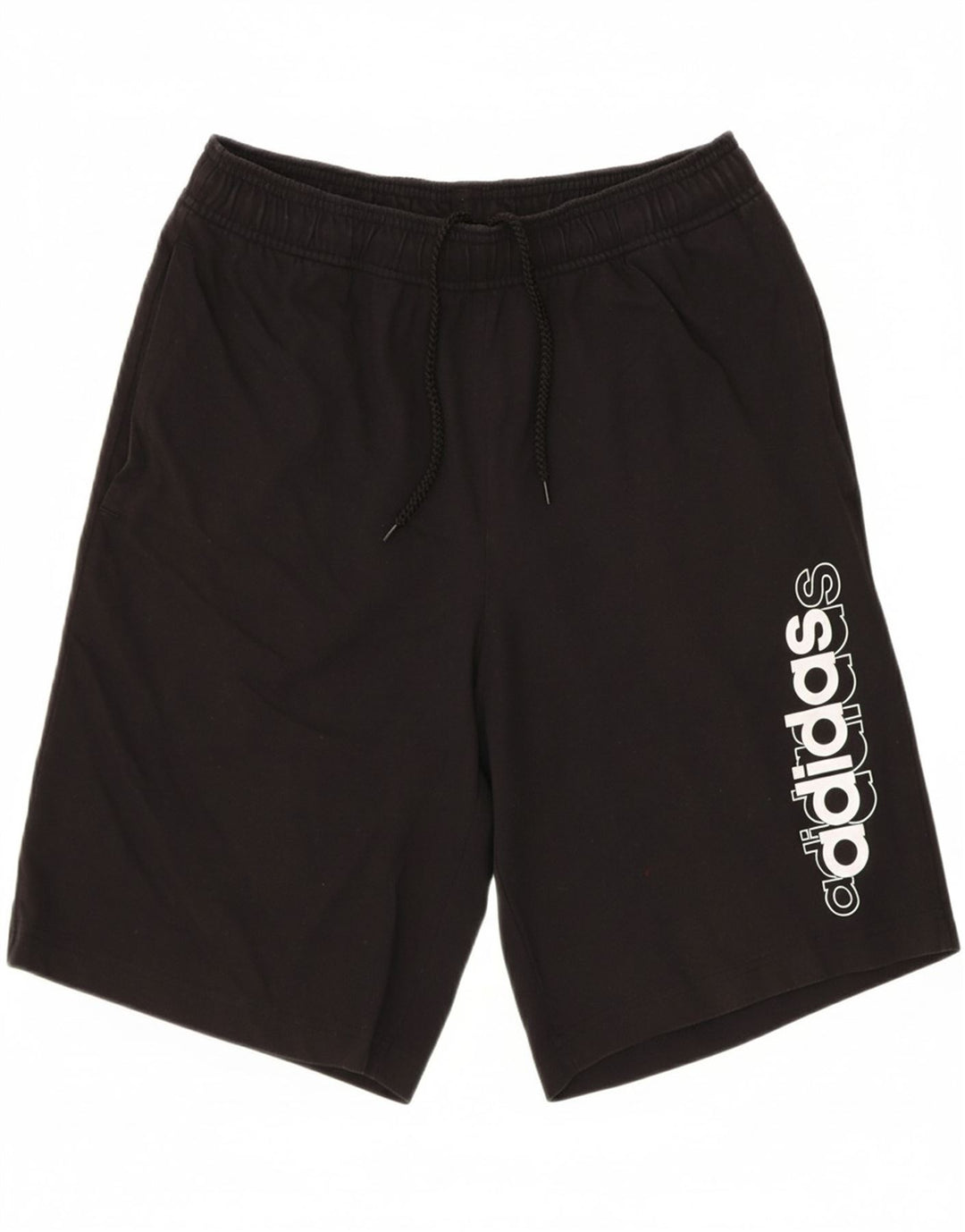 ADIDAS Mens Graphic Sport Shorts Medium  Black Cotton Vintage Adidas and Second-Hand Adidas from Messina Hembry 