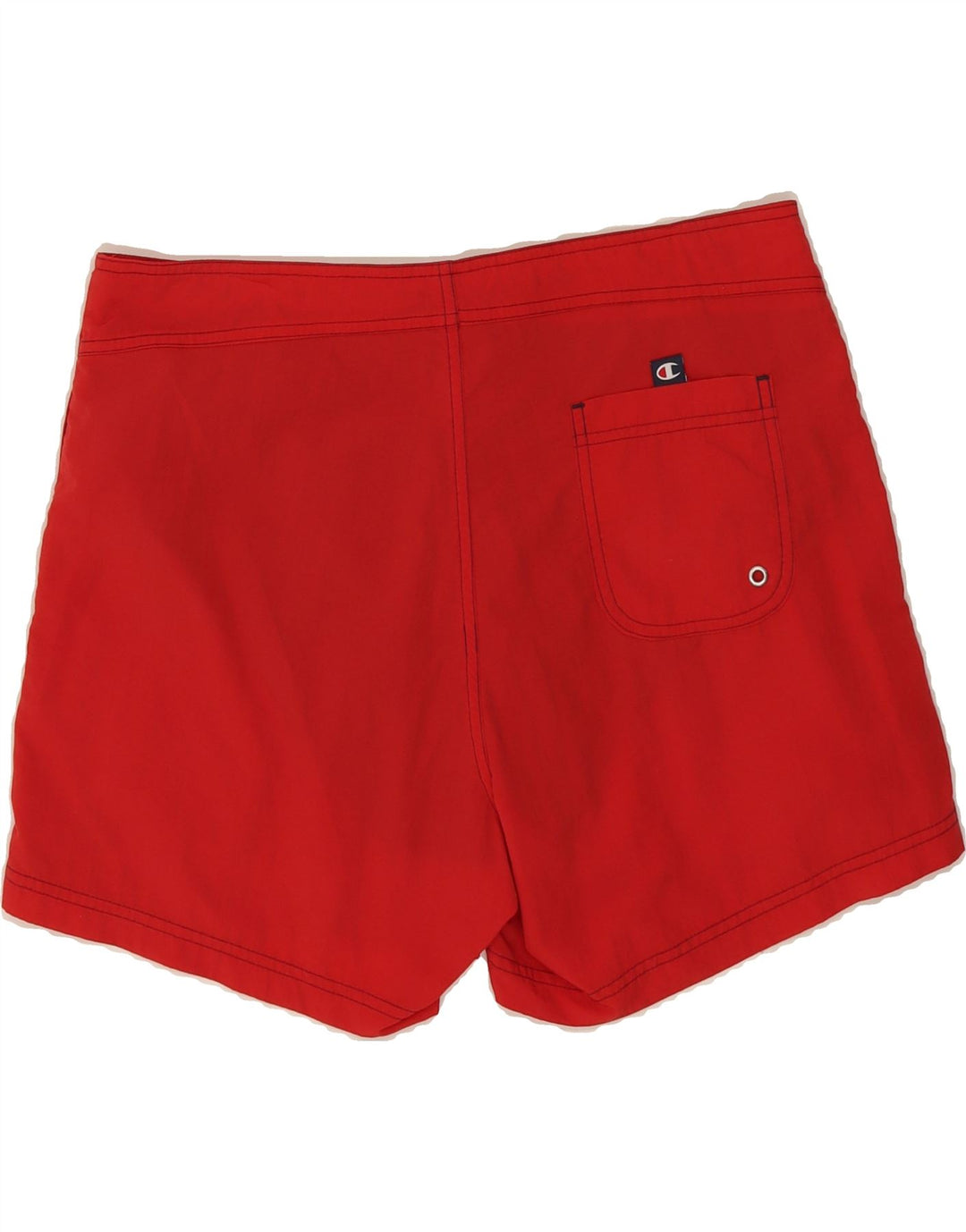 CHAMPION Mens Graphic Swimming Shorts Medium  Red Polyamide Vintage Champion and Second-Hand Champion from Messina Hembry 