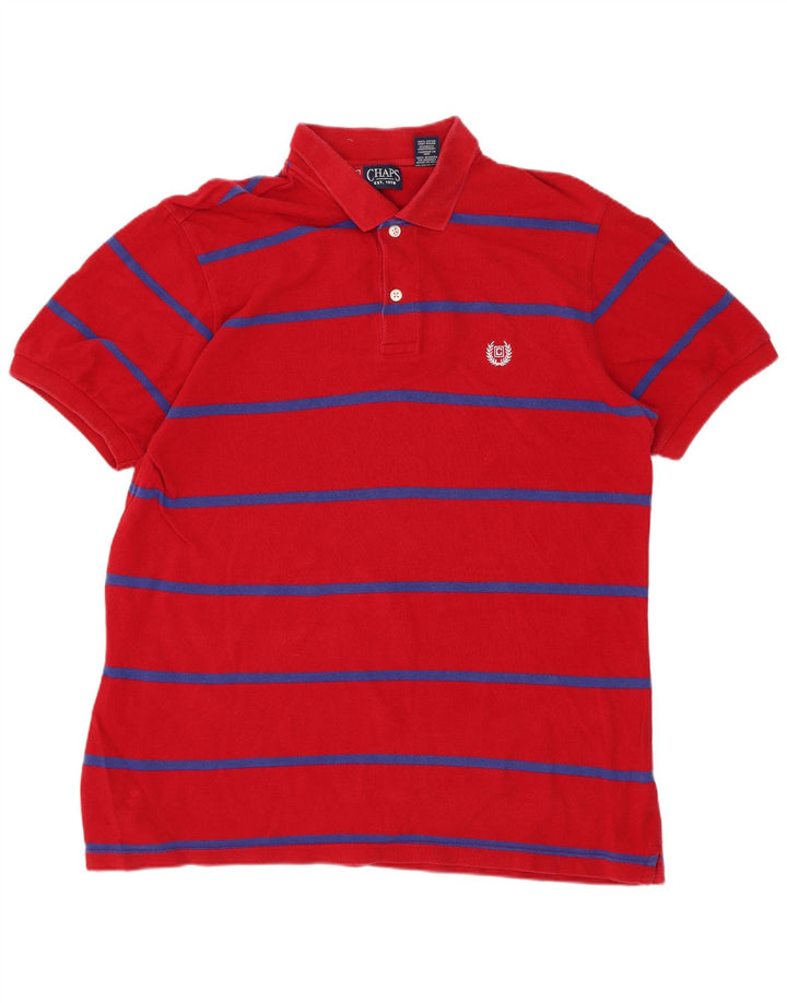 Chaps Herre poloshirt Medium rødstribet bomuld