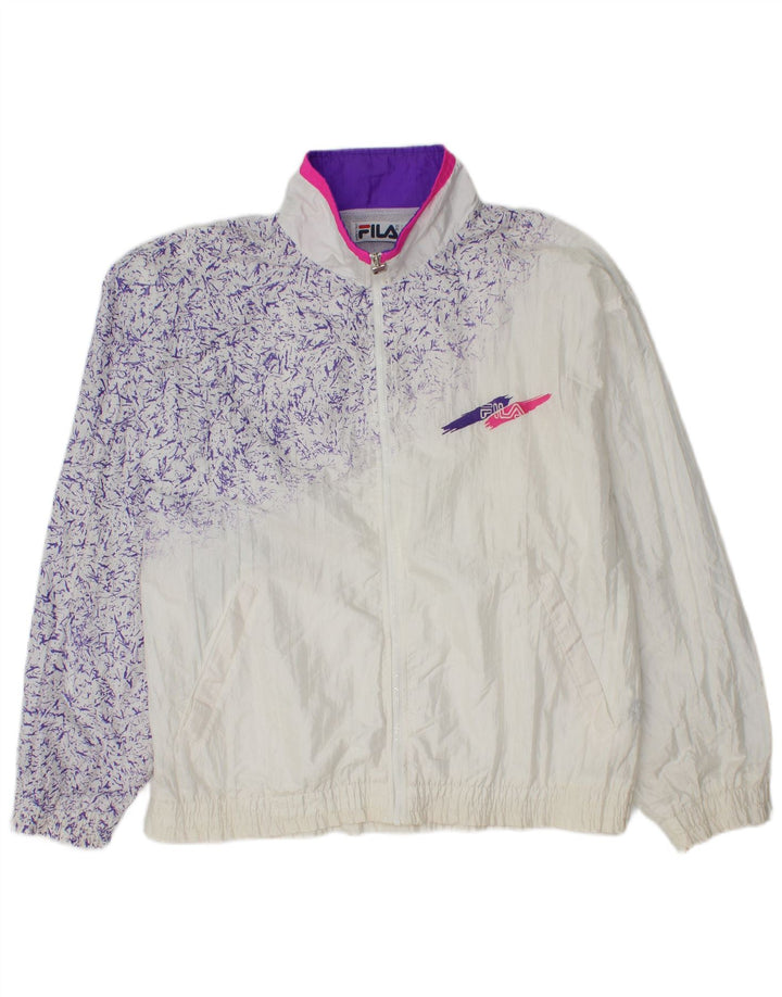 Fila træningsdragt topjakke til kvinder IT 50 XL Hvid Flecked Polyamid