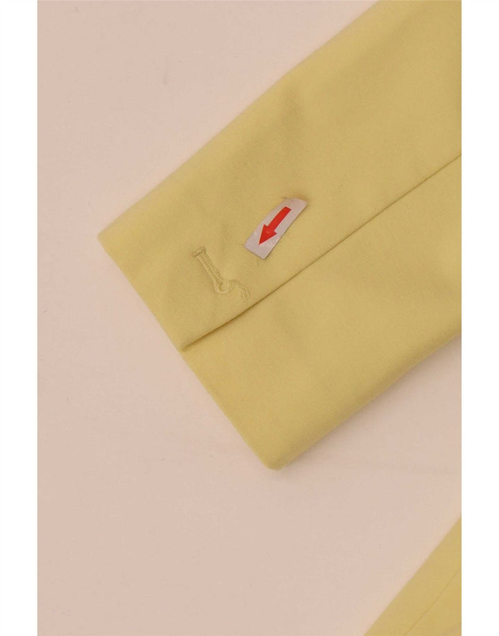 Ted Baker Veste blazer à manches 3/4 et 1 bouton pour femme Taille 3 Jaune moyen